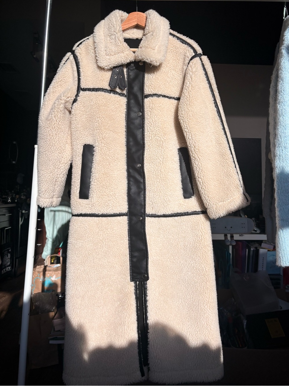 BDG Ariana Piled Fleece Overcoat